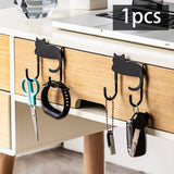 Maxbell Iron Hanging Hooks Decorative Hooks for Drawer Kitchen Bedroom Double Hook