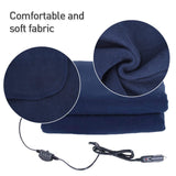Maxbell Portable 12V Electric Car Blanket Warm Blanket for Truck Tailgating Trip Blue