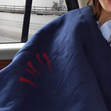 Maxbell Portable 12V Electric Car Blanket Warm Blanket for Truck Tailgating Trip Blue