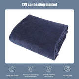 Maxbell Portable 12V Electric Car Blanket Warm Blanket for Truck Tailgating Trip Blue