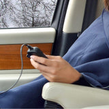 Maxbell Portable 12V Electric Car Blanket Warm Blanket for Truck Tailgating Trip Blue