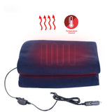 Maxbell Portable 12V Electric Car Blanket Warm Blanket for Truck Tailgating Trip Blue