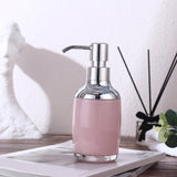 Maxbell 280ml Pump Lotion/Shampoo Bottle Refillable for Kitchen Bathroom Farmhouse Pink