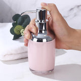 Maxbell 280ml Pump Lotion/Shampoo Bottle Refillable for Kitchen Bathroom Farmhouse Pink