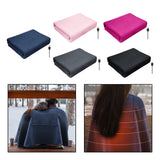 Maxbell Heated Throw Heating Warm Cape Multipurpose for Elderly Outside Travel Blue