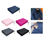 Maxbell Heated Throw Heating Warm Cape Multipurpose for Elderly Outside Travel Blue