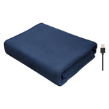 Maxbell Heated Throw Heating Warm Cape Multipurpose for Elderly Outside Travel Blue