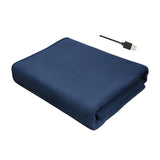 Maxbell Heated Throw Heating Warm Cape Multipurpose for Elderly Outside Travel Blue