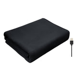 Maxbell Heated Throw Heating Warm Cape Multipurpose for Elderly Outside Travel Black