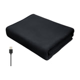 Maxbell Heated Throw Heating Warm Cape Multipurpose for Elderly Outside Travel Black