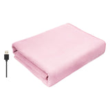 Maxbell Heated Throw Heating Warm Cape Multipurpose for Elderly Outside Travel Pink