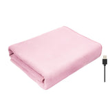 Maxbell Heated Throw Heating Warm Cape Multipurpose for Elderly Outside Travel Pink