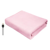 Maxbell Heated Throw Heating Warm Cape Multipurpose for Elderly Outside Travel Pink
