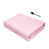 Maxbell Heated Throw Heating Warm Cape Multipurpose for Elderly Outside Travel Pink