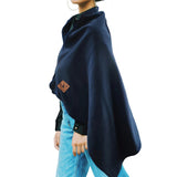 Maxbell Heated Throw Heating Warm Cape Multipurpose for Elderly Outside Travel Rose Red