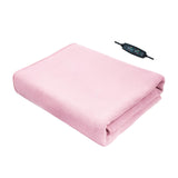 Maxbell Electric Heating Throw Plush Flannel Blanket for Elderly Outside Bedroom Pink