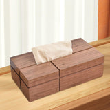 Maxbell Wooden Tissue Case Decorative Napkin Dispenser for Bathroom Hotel Restaurant