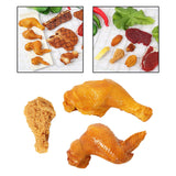 Maxbell Lifelike Realistic Simulation Chicken Meat for Props Displaying Decoration Big Drumstick