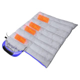 Maxbell Heated Sleeping Bag Soft USB Waterproof Warm for Hiking Camping Outdoor Blue