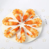 Maxbell Simulation Meat Artificial Meat Model for Cabinet Desk Shops Sample Display Fake Shrimp