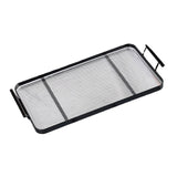 Maxbell Decorative Tray with Handle Rectangle Portable for Ottoman Breakfast Black