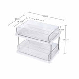 Maxbell Desk Organizer with Drawer Detachable for Bathroom Countertop two layers