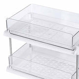 Maxbell Desk Organizer with Drawer Detachable for Bathroom Countertop two layers