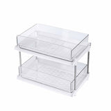 Maxbell Desk Organizer with Drawer Detachable for Bathroom Countertop two layers