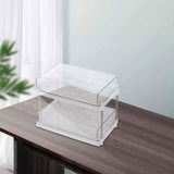 Maxbell Desk Organizer with Drawer Detachable for Bathroom Countertop two layers