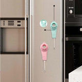 Maxbell 3 in 1 Water Bottles Fruit Juice Pack Opener Yogurt Cover Opener Multifunction Pink