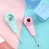 Maxbell 3 in 1 Water Bottles Fruit Juice Pack Opener Yogurt Cover Opener Multifunction Pink
