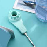 Maxbell 3 in 1 Water Bottles Fruit Juice Pack Opener Yogurt Cover Opener Multifunction Green