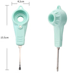 Maxbell 3 in 1 Water Bottles Fruit Juice Pack Opener Yogurt Cover Opener Multifunction Green