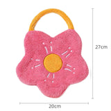 Maxbell Hand Towel with Hanging Quick Drying Absorbent for Bedroom Washable Reusable Rose Red
