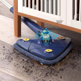 Maxbell Triangle Swabber Microfiber Swabber Home Hardwood Floor Swabber for Ceiling Blue