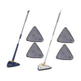 Maxbell Triangle Swabber Microfiber Swabber Home Hardwood Floor Swabber for Ceiling Blue