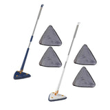 Maxbell Triangle Swabber Microfiber Swabber Home Hardwood Floor Swabber for Ceiling Blue