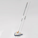 Maxbell Triangle Swabber Microfiber Swabber Home Hardwood Floor Swabber for Ceiling White