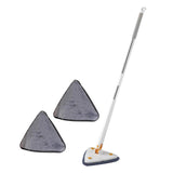 Maxbell Triangle Swabber Microfiber Swabber Home Hardwood Floor Swabber for Ceiling White