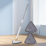 Maxbell Triangle Swabber Microfiber Swabber Home Hardwood Floor Swabber for Ceiling White