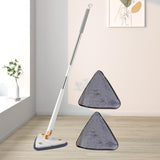 Maxbell Triangle Swabber Microfiber Swabber Home Hardwood Floor Swabber for Ceiling White