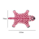 Maxbell Leopard Print Rug Soft Anti Slip for Living Room Floor Playroom Bedroom