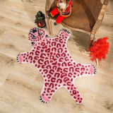 Maxbell Leopard Print Rug Soft Anti Slip for Living Room Floor Playroom Bedroom