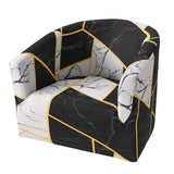 Maxbell Armchair Protector Cover Elastic Polyester for Hotel Bedroom Restaurant Style C