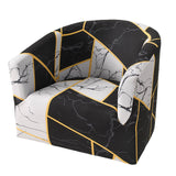 Maxbell Armchair Protector Cover Elastic Polyester for Hotel Bedroom Restaurant Style C