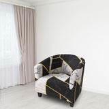 Maxbell Armchair Protector Cover Elastic Polyester for Hotel Bedroom Restaurant Style C