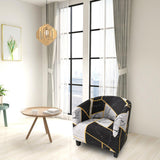 Maxbell Armchair Protector Cover Elastic Polyester for Hotel Bedroom Restaurant Style C