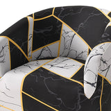 Maxbell Armchair Protector Cover Elastic Polyester for Hotel Bedroom Restaurant Style C