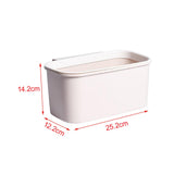 Maxbell Small Collapsible Garbage Can Hanging Trash Can Bedroom Cabinet Door Apricot