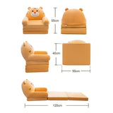 Maxbell Foldable Sofa Chair Cover Washable for Living Room Decoration Brown